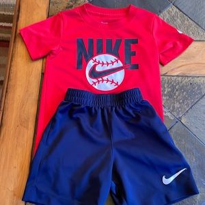 Nike shirt and short set